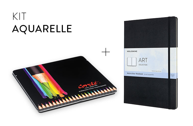 Watercolour bundle BIC et Moleskine Watercolour bundle BIC et Moleskine