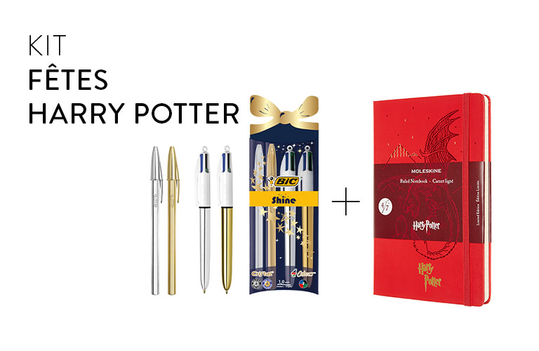 Harry Potter Christmas bundle BIC et Moleskine Harry Potter Christmas bundle BIC et Moleskine